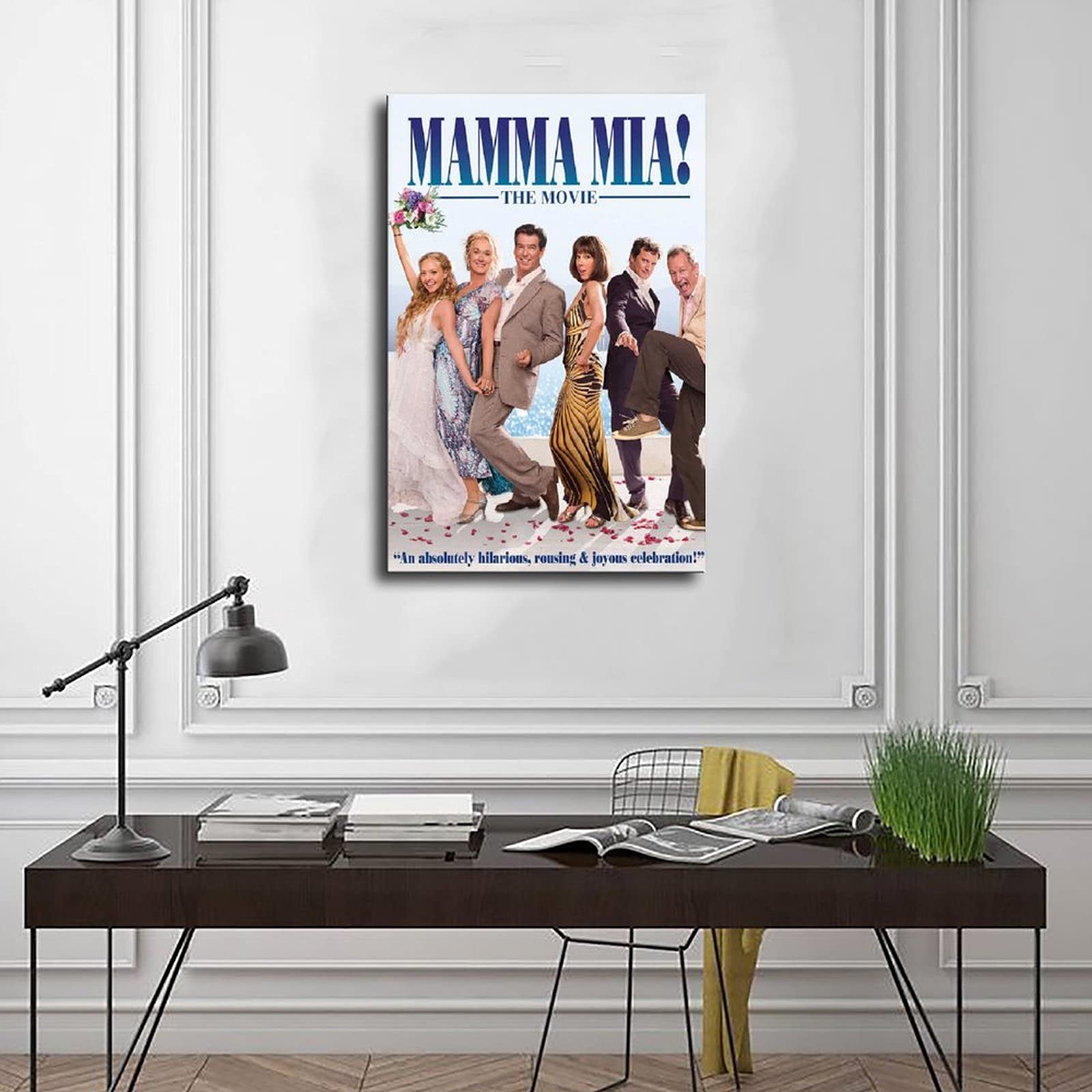 Poster Mamma Mia Sur Toile - Déco Murale Vintage 30x45 Cm Sans Cadre, Pour Salon Ou Chambre