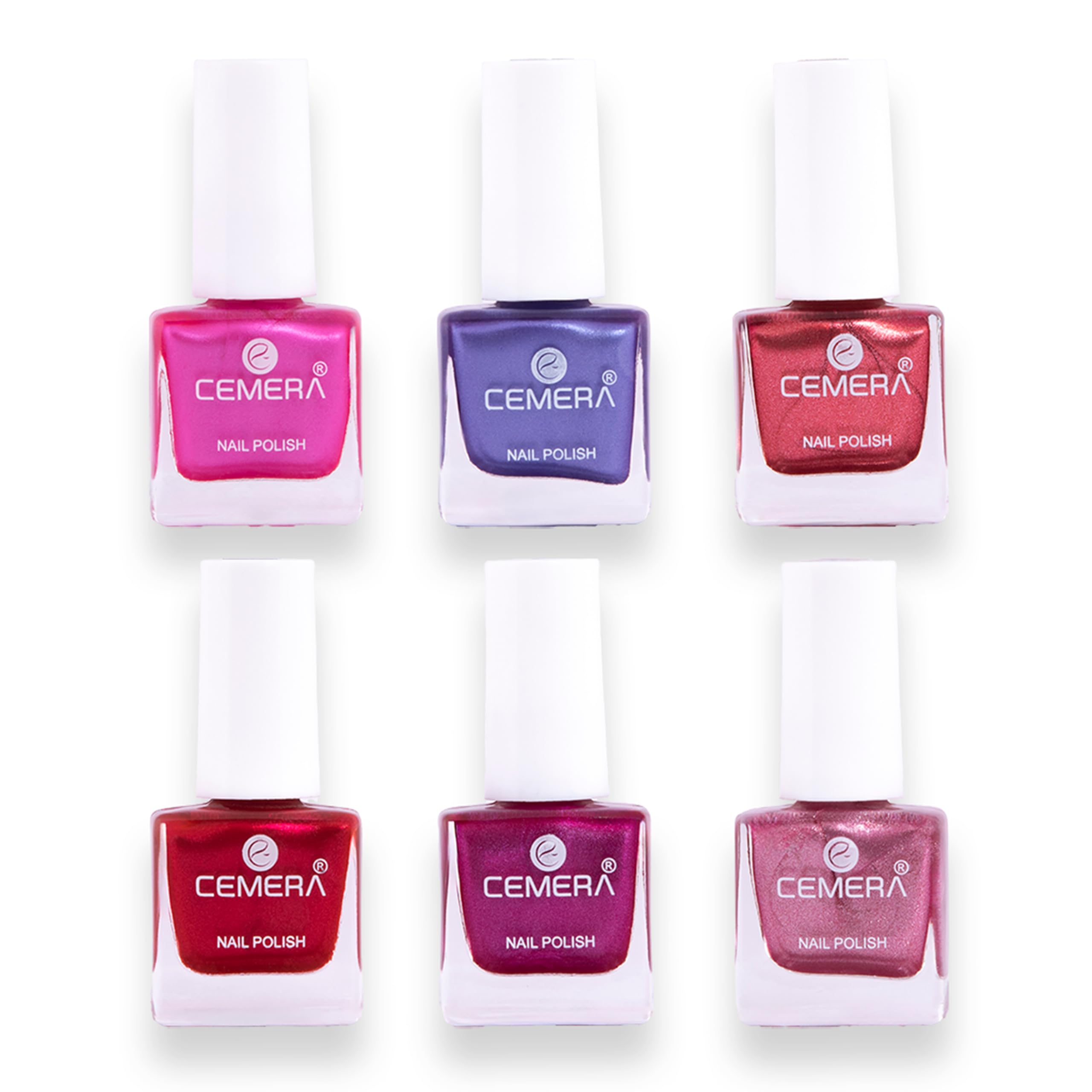 Nail Polish LUXE - Ruby Radiance Collection (Pack of 6, 7ml) | Quick Dry, Long Lasting, High Shine Glossy Finish, High Pigment Formula-image-6