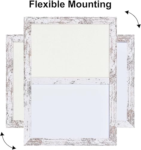 Miniatura 4 de Tablero de anuncios, pizarra blanca de fieltro para oficina, escuela, cocina, dormitorio, marco de madera blanca, 10.2 x 14.2 pulgadas, pizarra