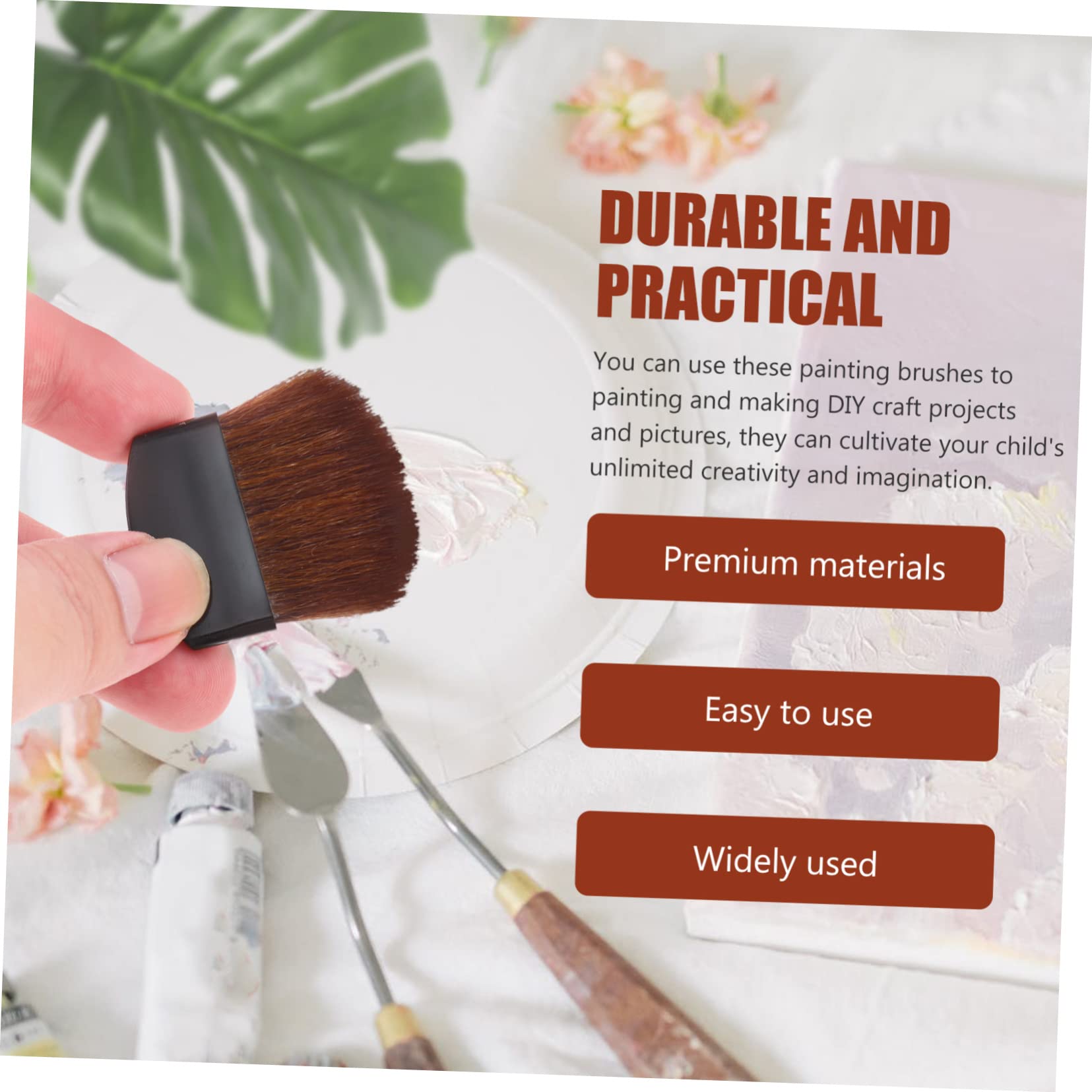 Lurrose 40pezzi Pennello Multi-funzione Professionalper Pittura Per Artisti e Setole Morbide e Assorbimento Ottimale