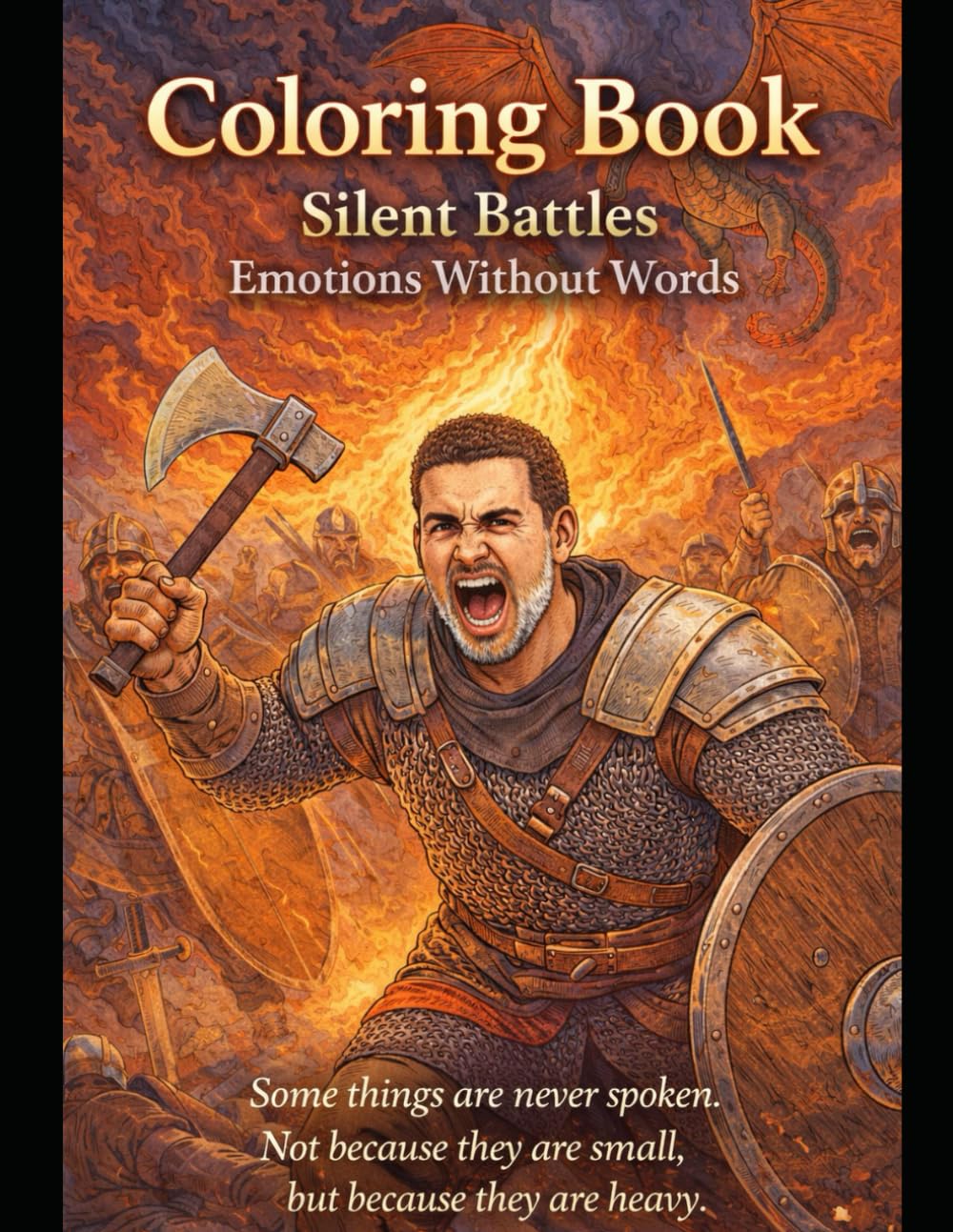 UNSPOKEN: Silent Battles: An Adult Coloring Book About Strength, Connection, and Emotions Without Words