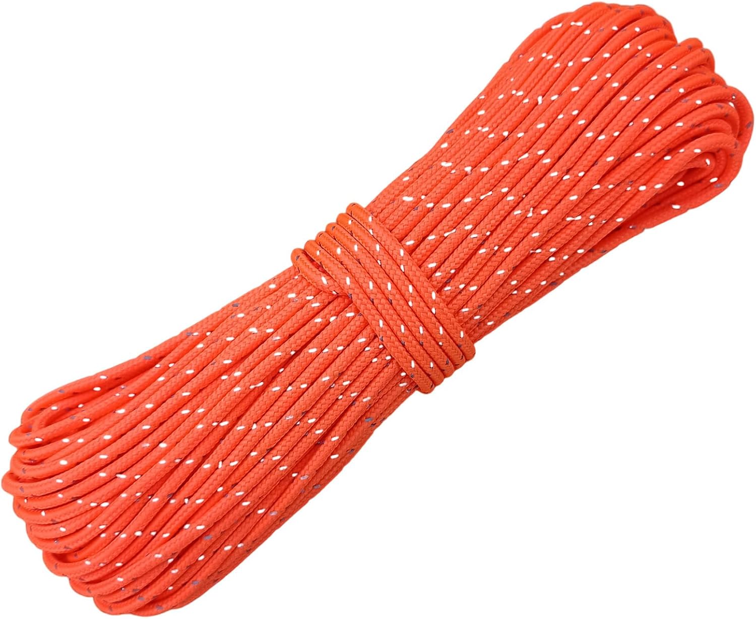 2mm Fluorescent Reflective Guyline Camping Paracord, Ultralight Thin Cord Rope for Tarp Rain Fly Tent Camping, 65 Feet -Orange 2mm Fluorescent Reflective Guyline Camping Paracord, Ultralight Thin Cord Rope for Tarp Rain Fly Tent Camping, 65 Feet -Orange