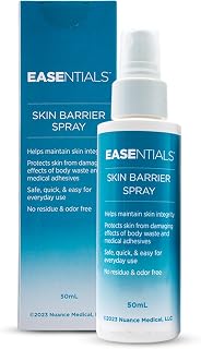Quick-Drying, Low-Residue Ostomy Barrier Spray – Barrier Spray Ideal for Sensitive Skin - Silicone Skin Prep for Pain-Free Application and Removal of Ostomy Pouches and Bandages