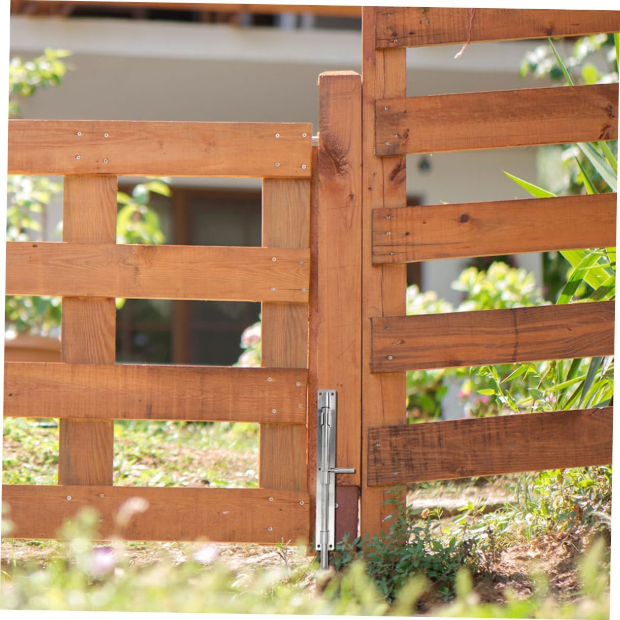 2pcs Thickened Stainless Steel Door Bolt Gate Drop Rod Fence Gate Latch French Door Locks Patio Security Bar