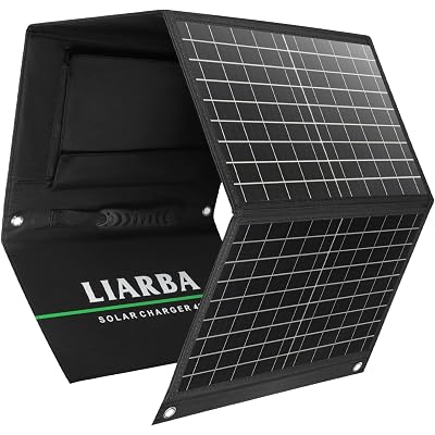 40W Solar Panels,Professional Solar Panel Charger,Foldable Solar Panels, Portable Solar Panel with USB Qc3.0/DC Port for Compatible with Power Station, Cell Phone,Outdoor Camping Van RV Trip