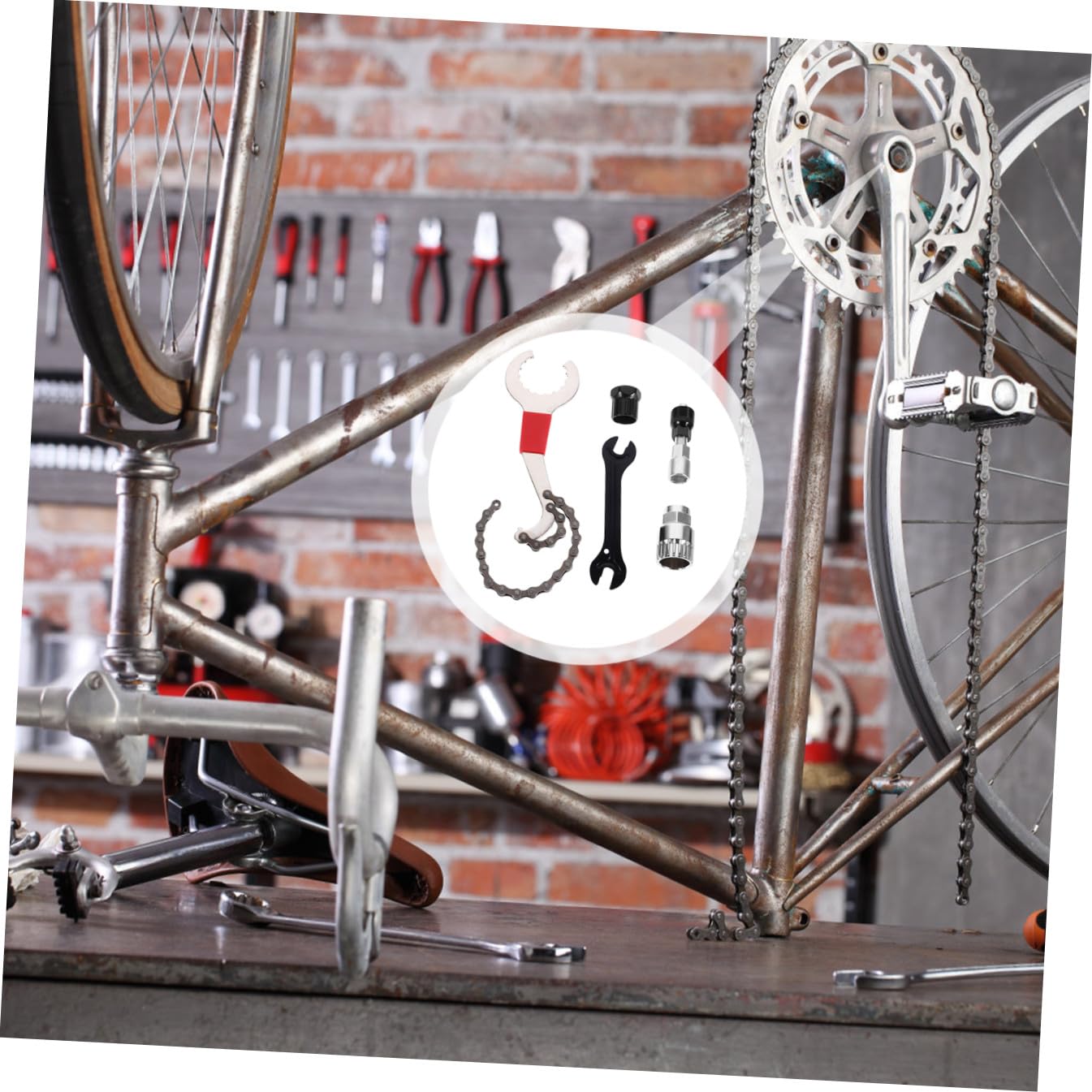 POPETPOP Herramientas de Reparación de Bicicletas Extractor de Bielas Extractor de Brazo de Biela para Bicicleta Dispositivo de Rueda Uso para Mantenimiento