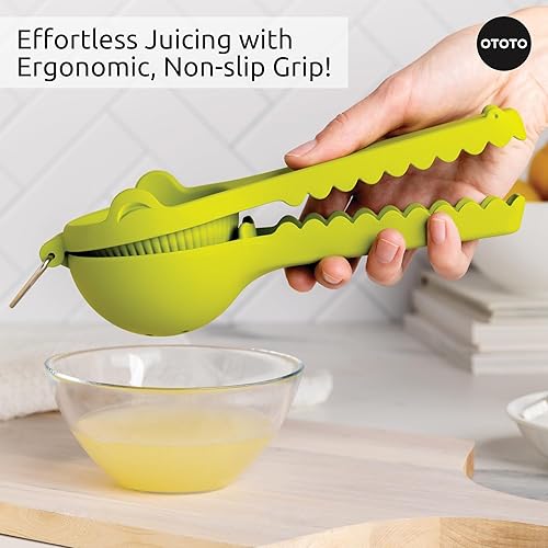 Miniatura 5 de OTOTO Lemongator - Exprimidor de limón manual fácil de sostener para limón, lima, naranjas, sin BPA, apto para lavavajillas, exprimidor de cítricos,