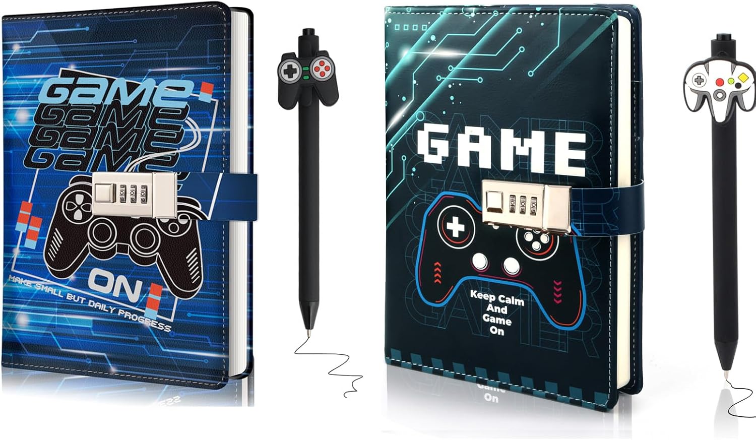 Diary with Lock for Boys Ages 8-12, Game Journal with Lock, Video Game Diary for Teen Boys 10-18, Birthday Gifts for Boy Journal with Pen, Gaming Notebook for 10 1
