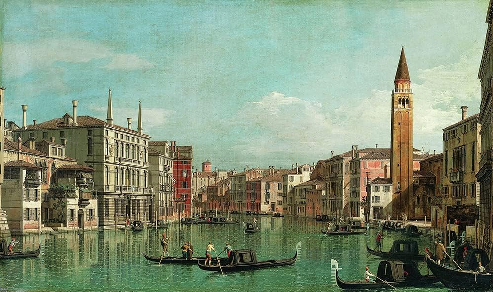 ArtDirect The Grand Canal, Venice, Looking Southeast, with the Campo Della Carita to the Right (1730s) 20x12 UnFramed Museum Art Print Poster Ready for Framing by Canaletto