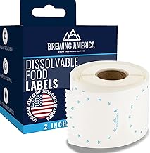 Dissolvable Food Labels for Canning, Pantry, Bottles, Food Containers, and Mason Jar Food Prep Storage and Organization - Made in USA - Completely Washes Away - 2 Inch Round - Teal Mason Jar Labels