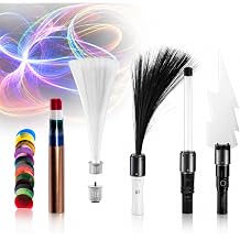 Black Fiber Optic Light Painting Tool, Light Painting Brushes Starter Kit with Beginner Or Master Set Options, 0.25mm Black Fiber Optic Brushes, Flashlights for Long Exposure Master Set