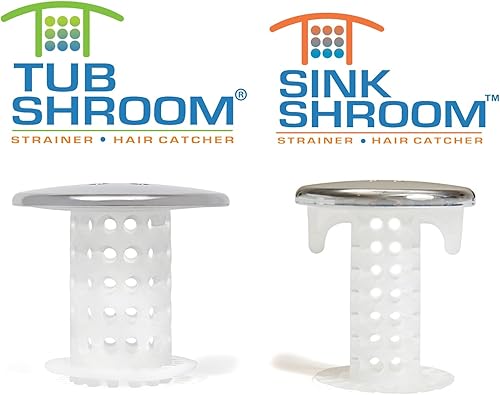 Miniatura 10 de TubShroom and SinkShroom - Protectores de drenaje para bañeras y fregaderos, color gris