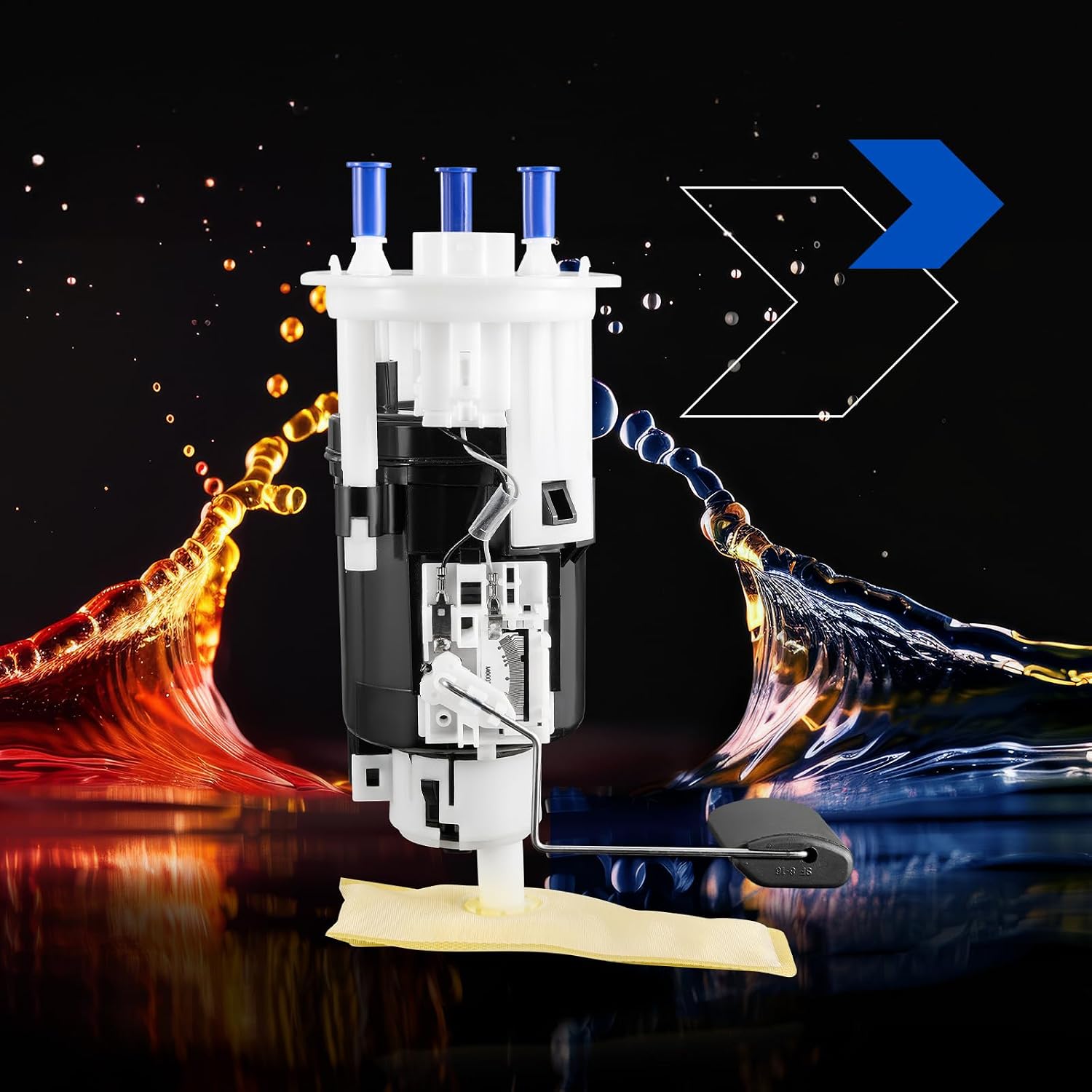 E8663M Fuel Pump Module Assembly Compatible with Hyundai Santa Fe 2003-2006 2.7L V6, Sport Utility, Gas, Replaces FG1258, P76405M