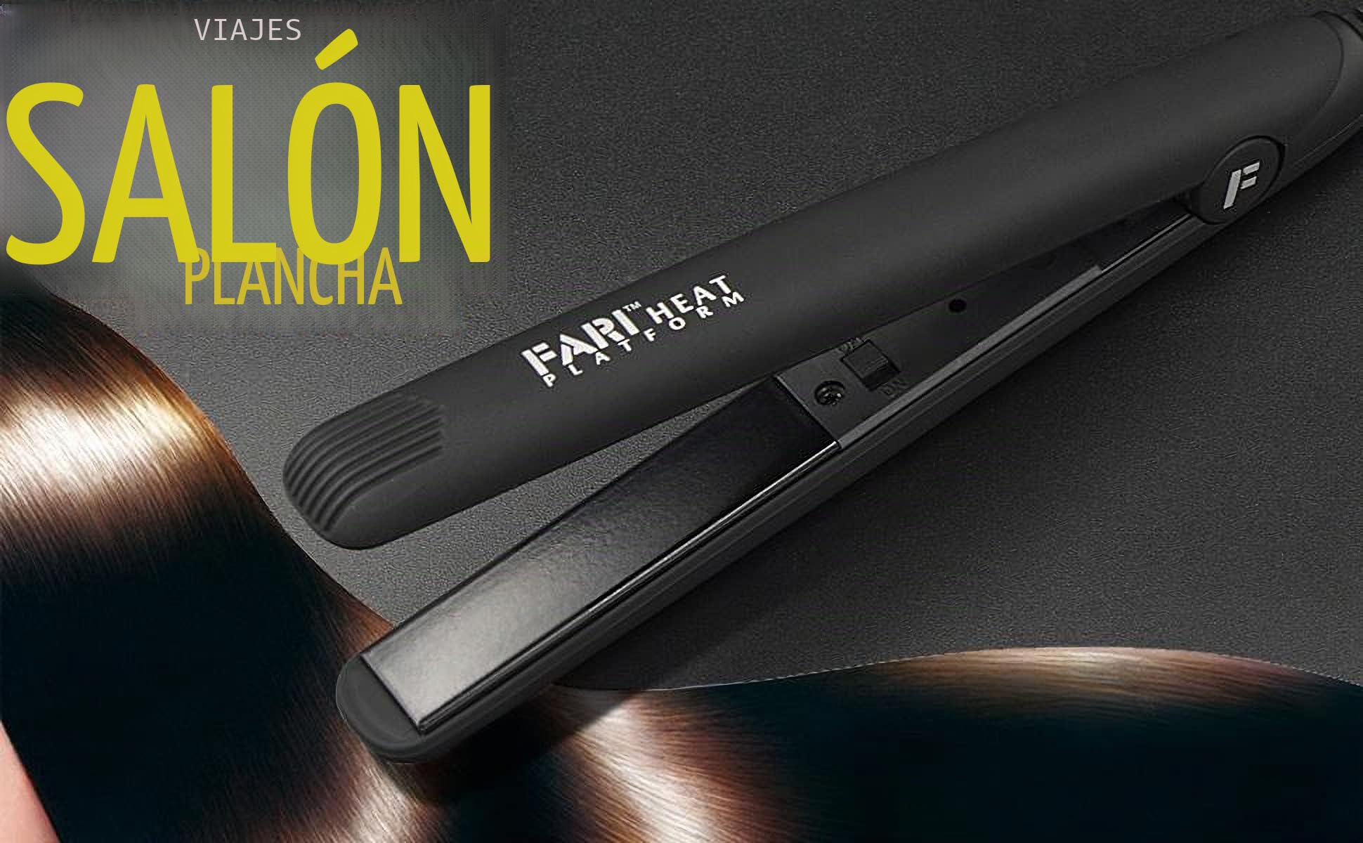 Barra de rizado y plancha de pelo mini 2 en 1, kit con barra de rizo de cerámica turmalina y plancha para el cabello, guante resistente al calor y estuche de viaje incluido.