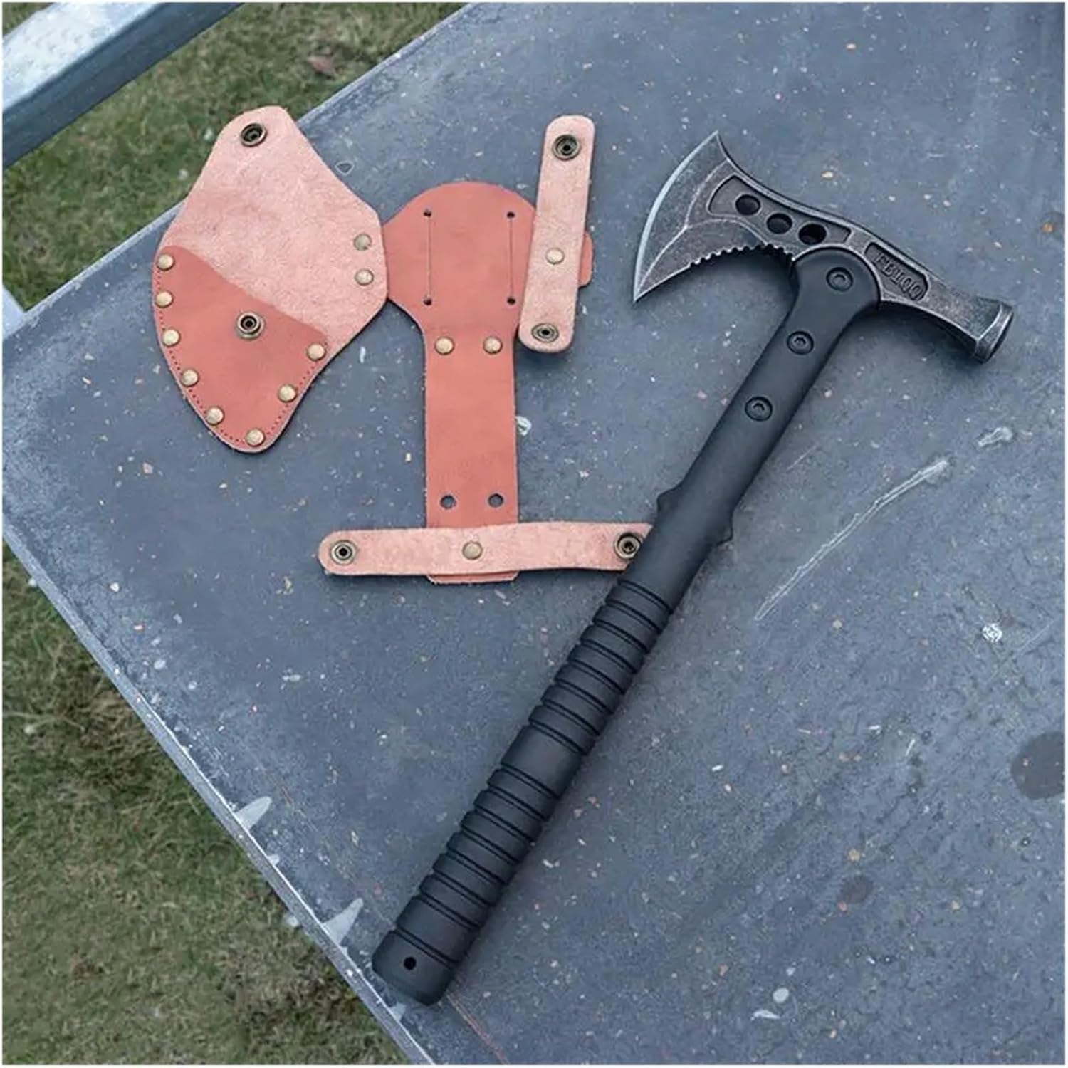 Hatchet Sheath Tomahawk Sheath Blade Protection Cover Faux Leather Holster Outdoor Camping Tomahawk Head Protector Case
