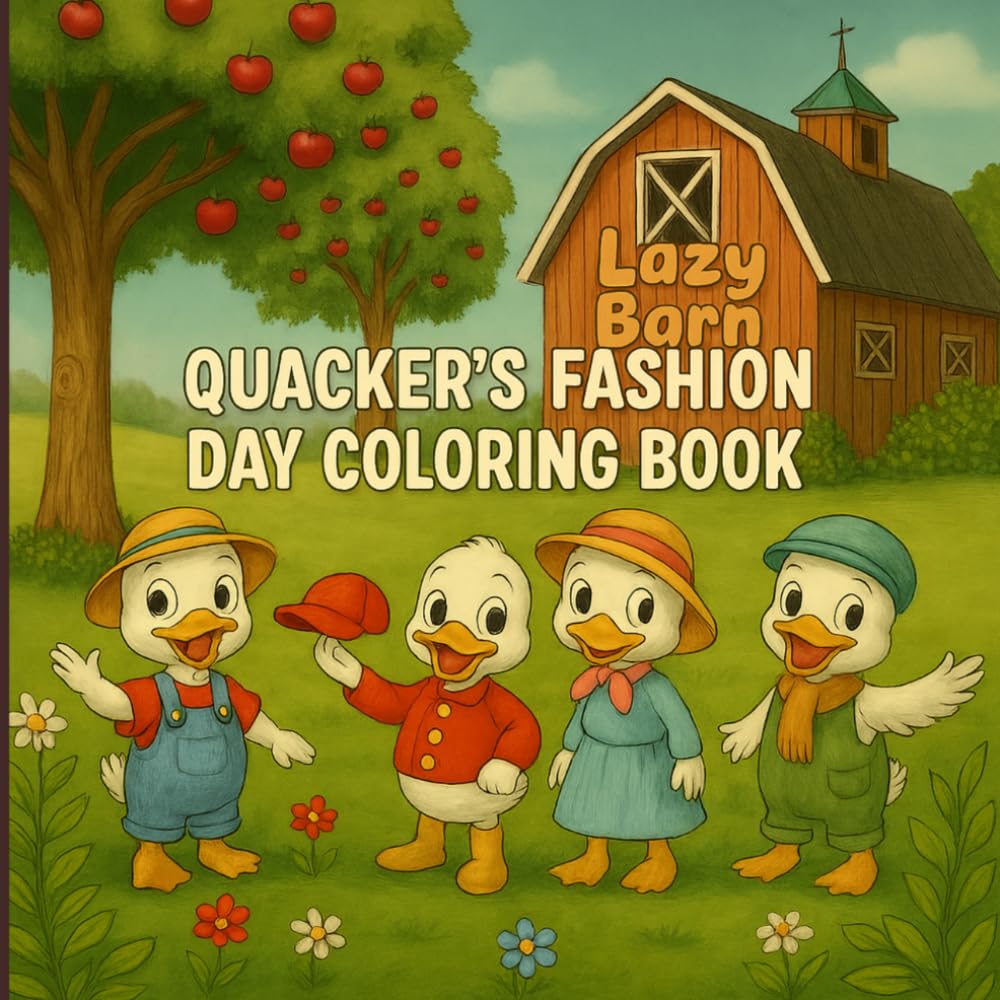 The Lazy Barn Quacker's Fashion Day Coloring
