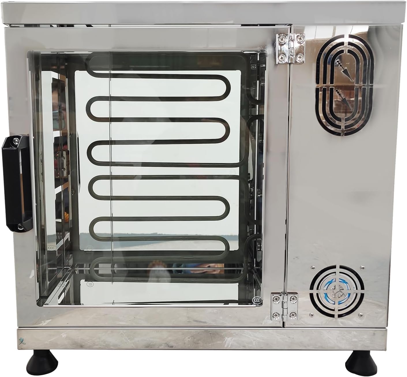 Commercial Electric Chimney Cake Maker Oven Machine, 3200W 110V Ice Cream Cone Roll Grill with 16Pcs Roll Elements, 8 Seats, Stainless Steel, for Dessert Shops Bakeries Coffee Shops