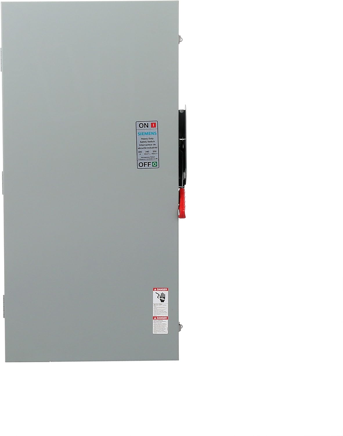 Siemens HF225NRA Heavy Duty SAFETY Switch, Fusible, 2 Pole, 240 Volt, 400 Amp, Outdoor Rated