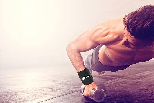 Miniatura 7 de Pesas de tobillo de 123468101220 lb, 1 par de pesas para muñecas, piernas y brazos para mujeres, hombres y niños con correas ajustables para correr,