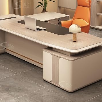 L-Shape Computer Desk Dressing Gaming Room Desk Office Organizer Bedroom Student Bedside Standing Computer Table Study Side Office Furniture, 2m