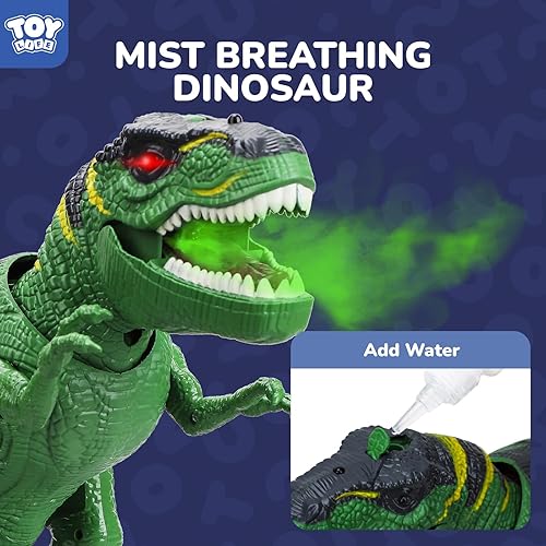 Miniatura 3 de STEAM Life Juguetes de dinosaurio a control remoto para niños de 3-5 5-7, sonido rugido iluminado y realista, juguete robot de dinosaurio T rex