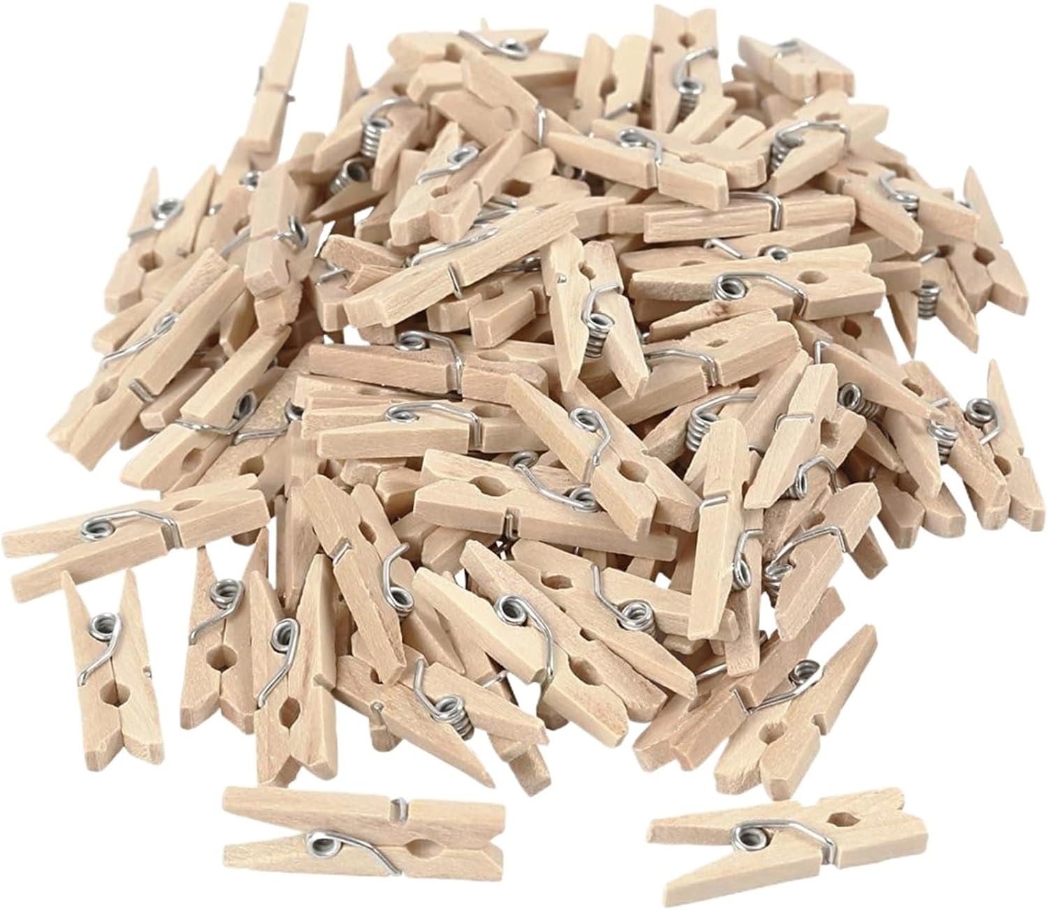 Clothes Pin 500pcs Mini Natural Wooden Pegs Decorative Log Color Cloth Cards Clips Mini Size Clothespins Wooden Clips