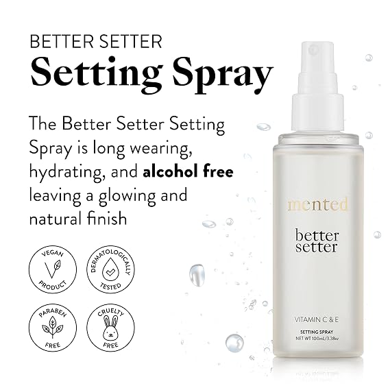 Mented Cosmetics Foundation Stick & Better Setter Setting Spray Bundle - M40 Medium Deep with Cool Undertones