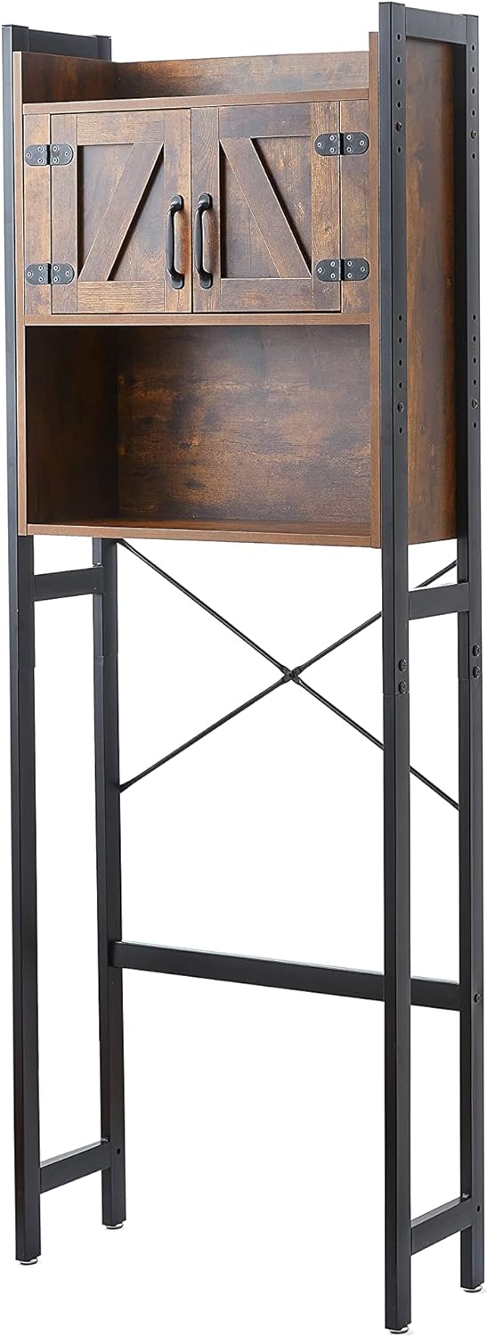 Yak About It® Dorm Hutch - Over The Fridge Organizer - Dark Wood Walnut