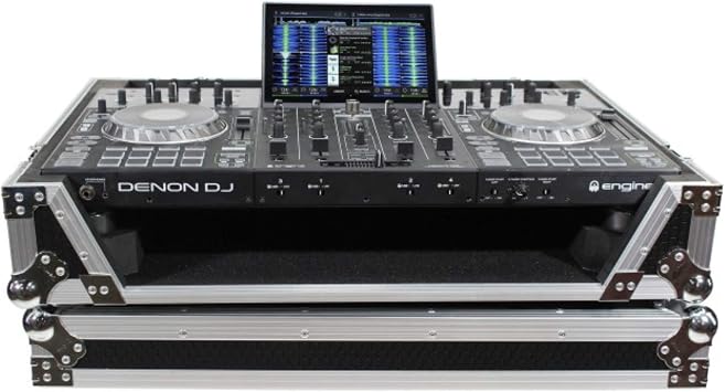 ProX XS-PRIME4 W ATA Flight Case For Denon PRIME 4 DJ Controller with 1U Rack Space and Wheels