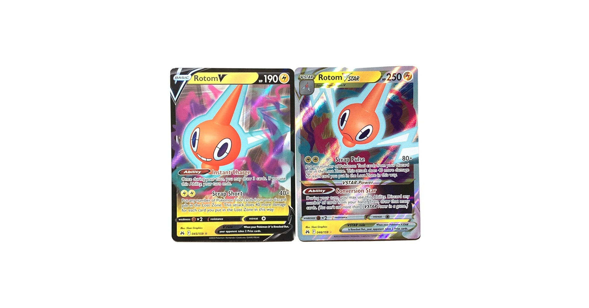 Amazon.com: Rotom V & VSTAR - 046/159 - Crown Zenith