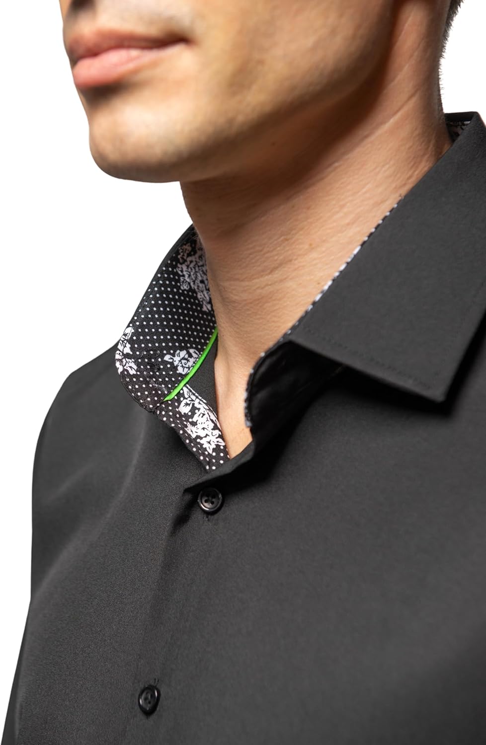 Tom Baine Men's Dress Shirts Performance Long Sleeve Button Down Shirts Solid Slim Fit Formal Shirts - Image 4