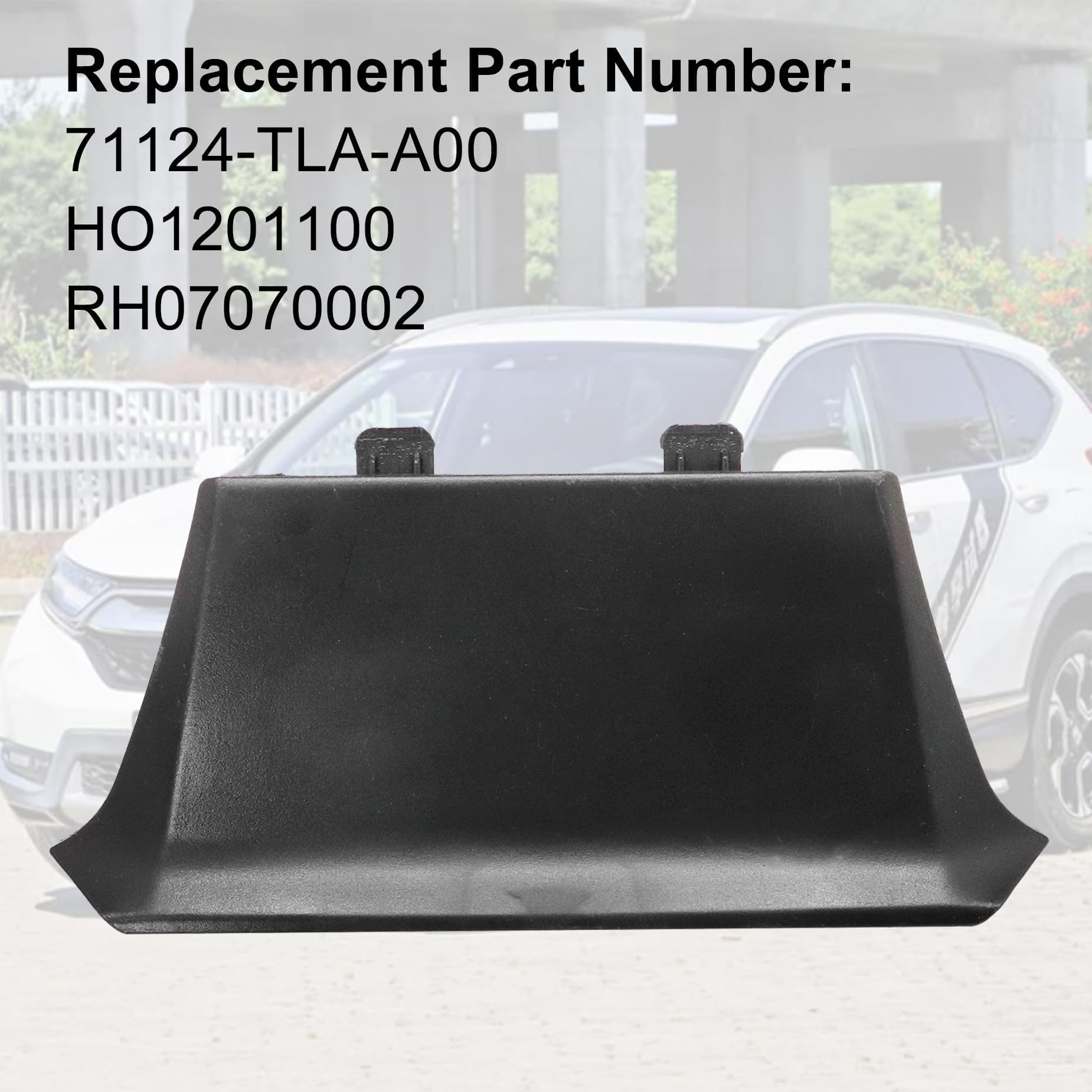 Honda CR-V Front Grille Radar Sensor Cover Cap - Replacement For 71124TLAA00 HO1201100, Fits 2017-2019 Models