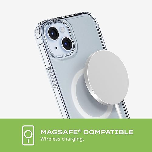 Miniatura 5 de tech21 Evo - Funda transparente para iPhone 15 Plus, compatible con MagSafe, funda de protección contra impactos, transparente