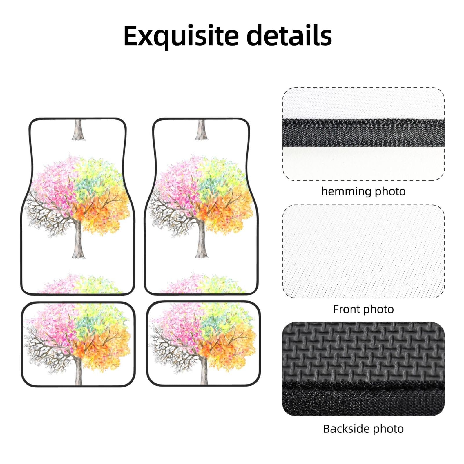 Lot de 4 tapis de sol en néoprène imperméable pour voiture