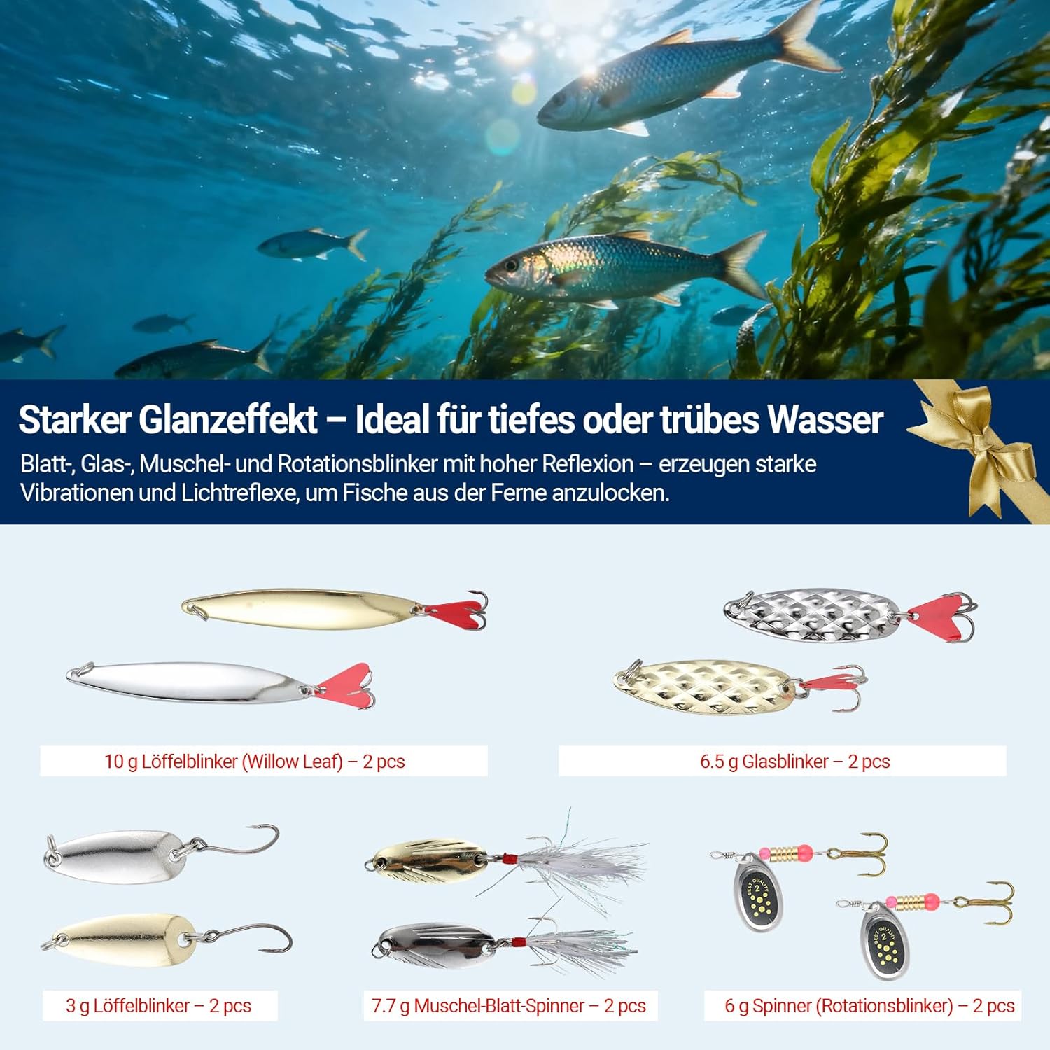 Set varalica za ribolov u kutiji