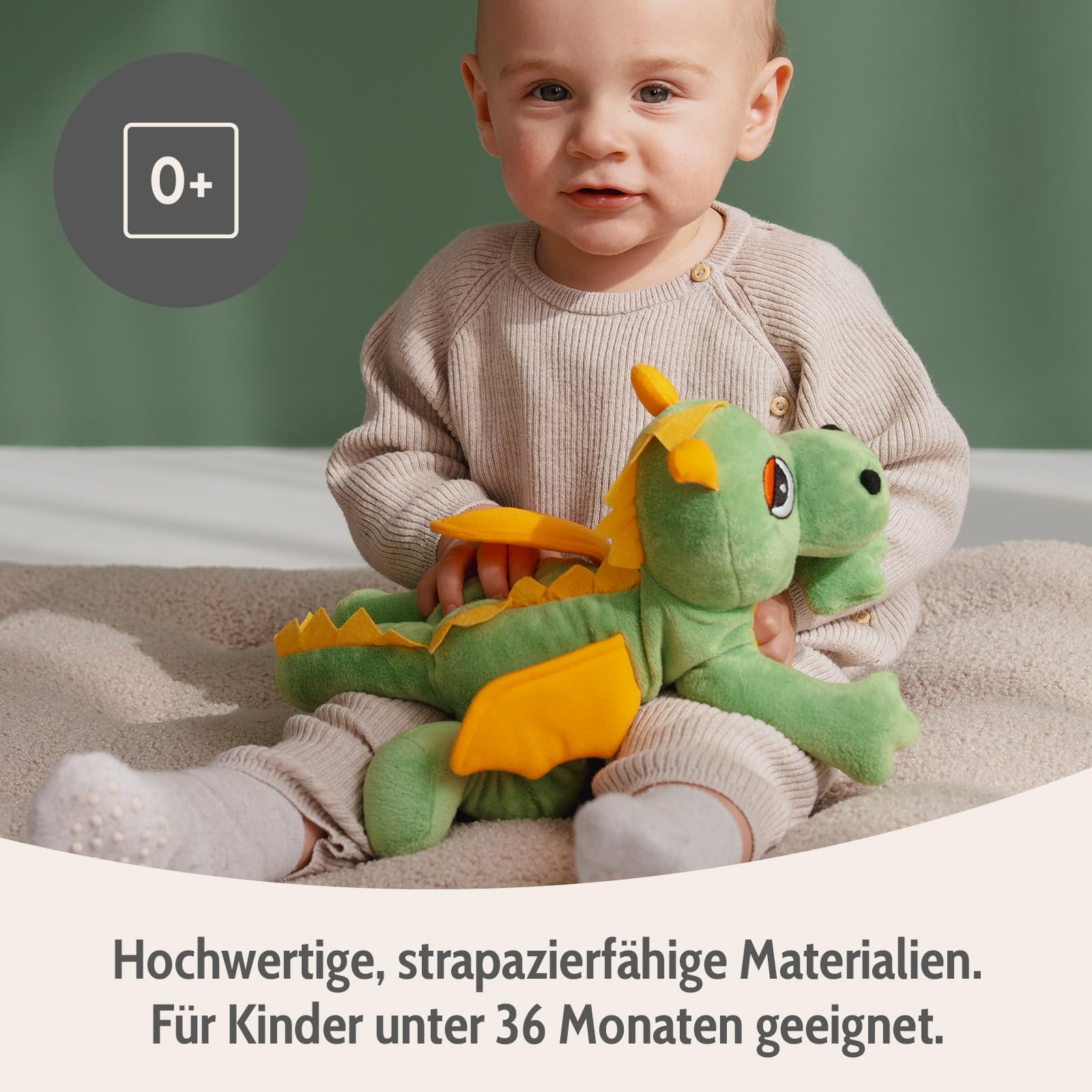 Habibi Plush Calor Dragón Verde