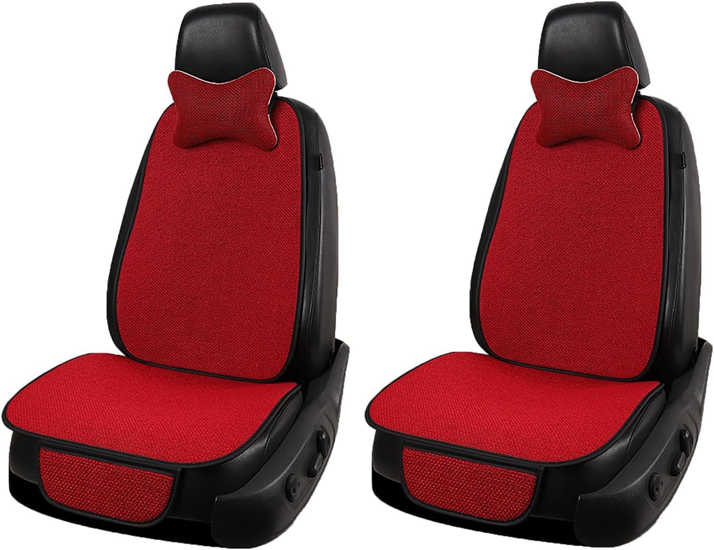 WIUHBAKPLMA Comfortable Car Seat Covers for Citroen C3/C3 Aircross/C3 Picasso/C4 Coupe/C4 Pallas/C4,Seat Protector Comfortable Car Seat Covers Cushion,5 Seats Back9Pcs-Red