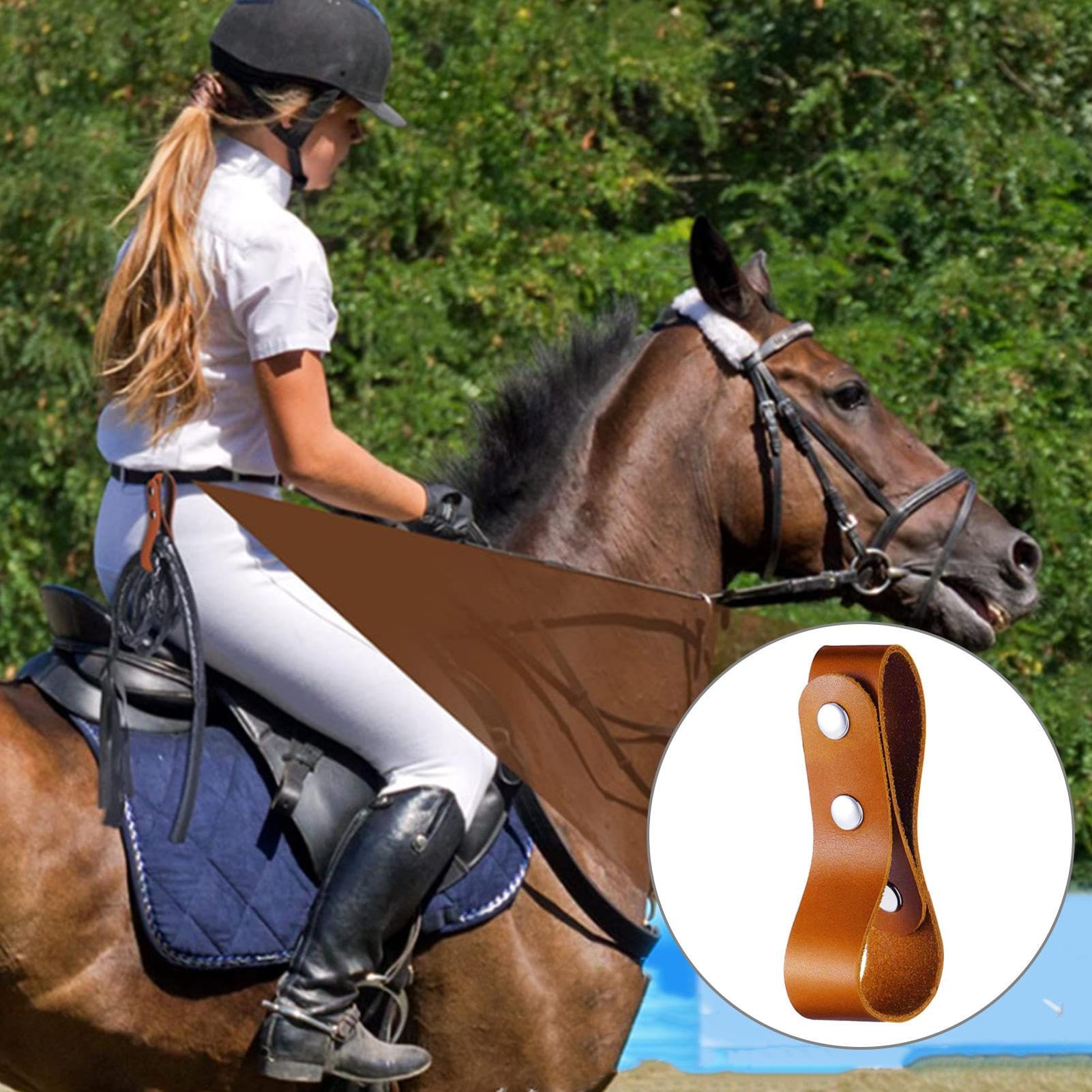 Ensemble De 2 Fouets D'Équitation - Cuir PU Motif Cœur Et PVC, Poignée Antidérapante