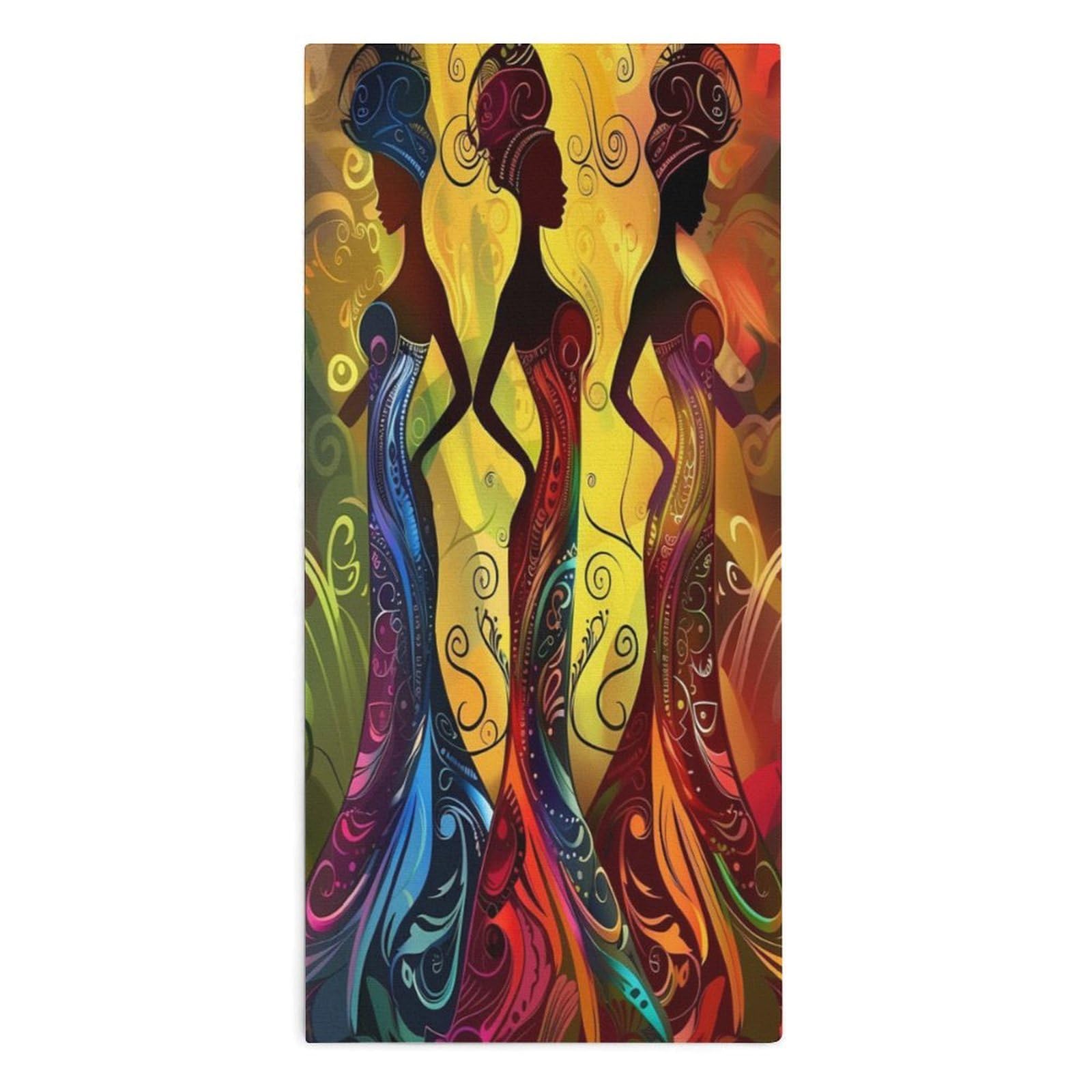 TXFBTRFSA African American Indian Women Hand Towels for Adult Face Towel Bath Beach Swim Accessories