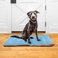 Vista 18 de Dog Bed Mat Soft Comfortable Anti-Slip Bottom Pet Mat Washable Cat Kennel Crate Pad for Small Medium Large Pets 18x24in Hot Pink Beige