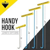 Vista 2 de T&T Tools Handy Hook – Gancho de 16" de acero inoxidable para tapa de alcantarilla, extractor, extractor de pasador de espiga, herramienta