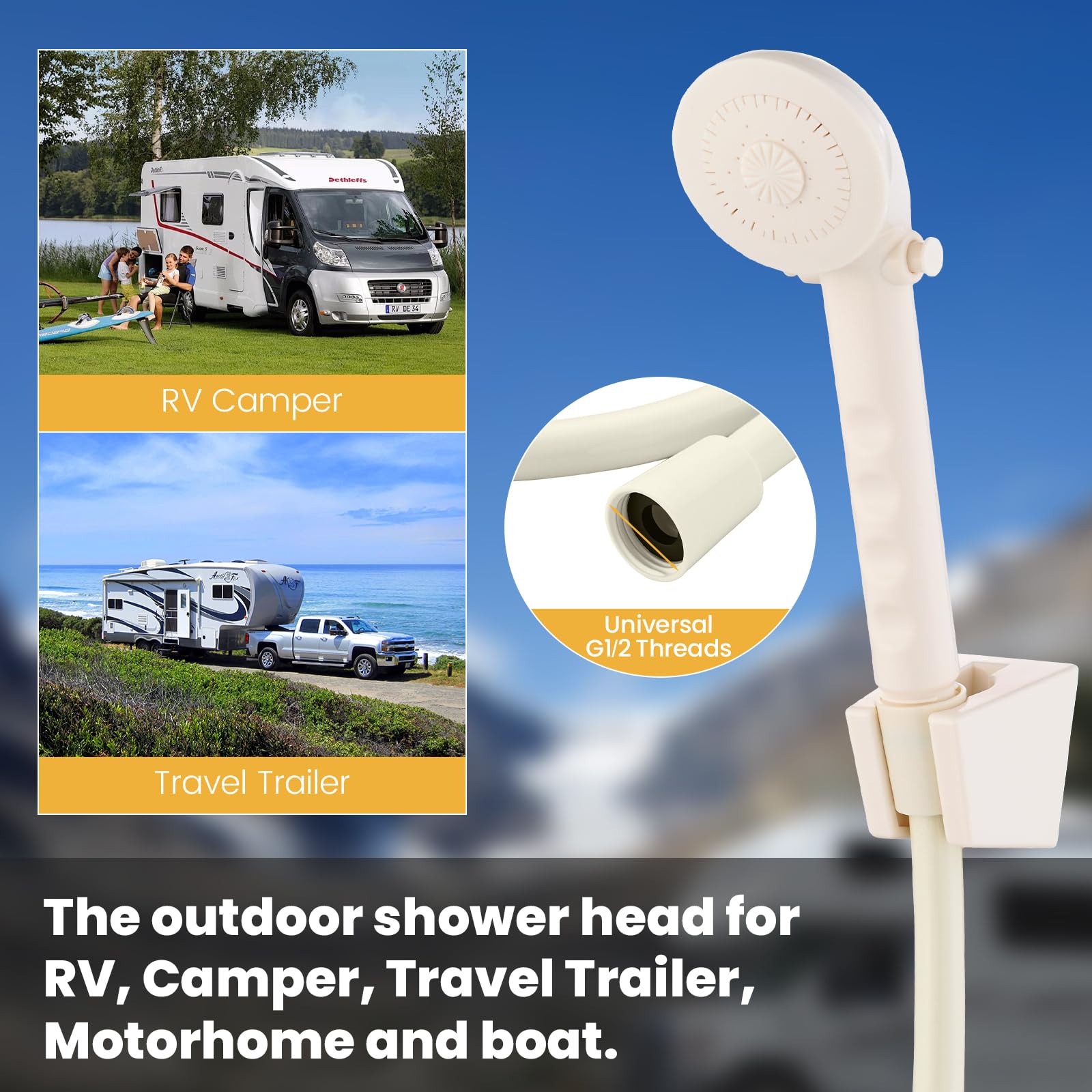 Orion Rv Shower Rv Outside Shower Parts With Pause Function RV Outdoor Shower Head With ...