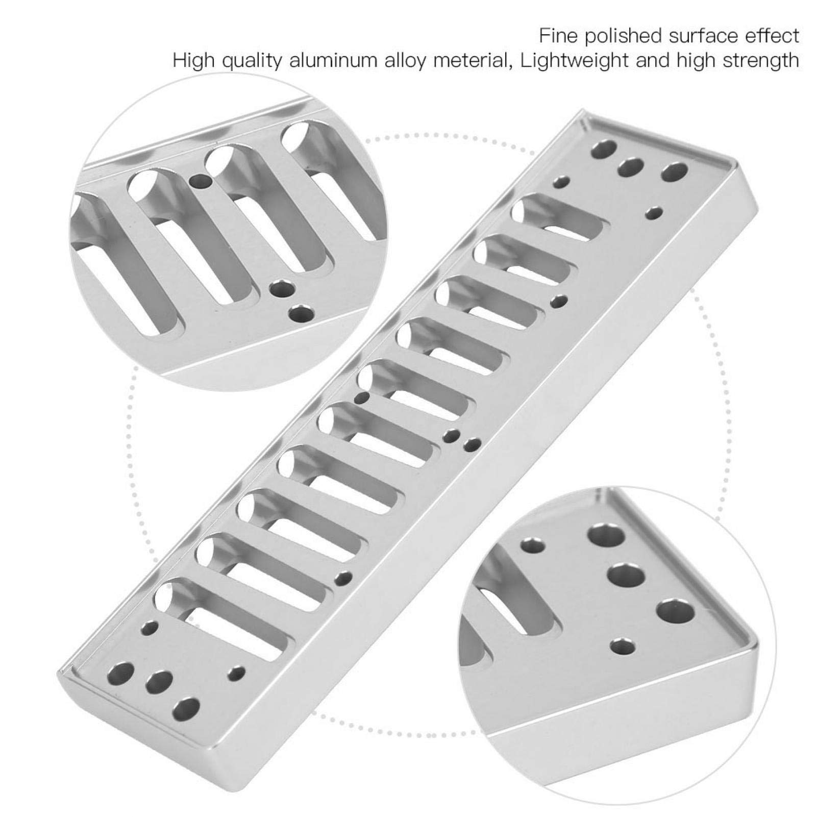 Trou Rond, Alliage d'aluminium, Peigne Harmonica pour HOHNER, Peigne Harmonica, Surface polie, pour HOHNER Special20(Silver)