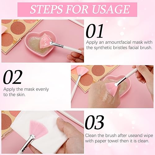 Miniatura 4 de 60 pinceles de maquillaje facial, pinceles suaves para faciales, herramientas aplicadoras de maquillaje cosmético, con mango cómodo para resaltador,