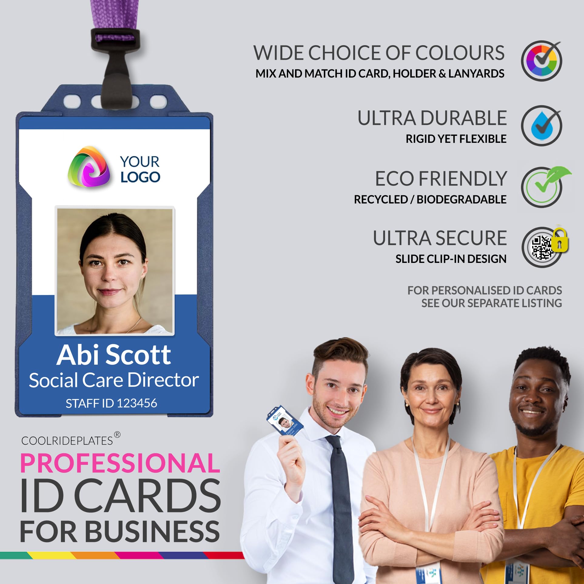 Personalised UK ID Cards With Photo, Nae, And Date Of Birth - Ideal