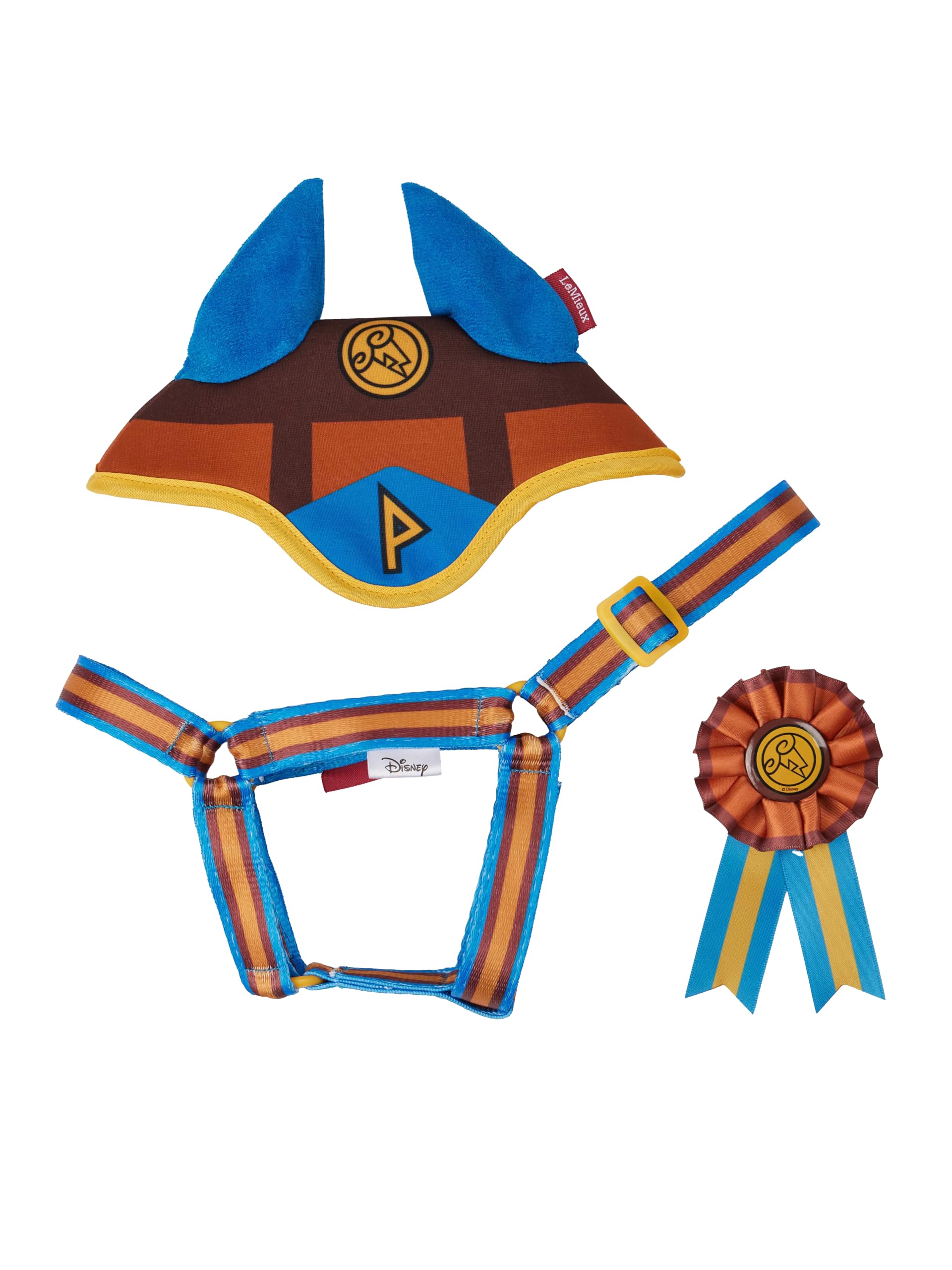 LeMieux Disney Hobby Horse Accessories Set - Pegasus - Headcollar, Fly Hood & Rosette Included - Suitable for Ages 3+