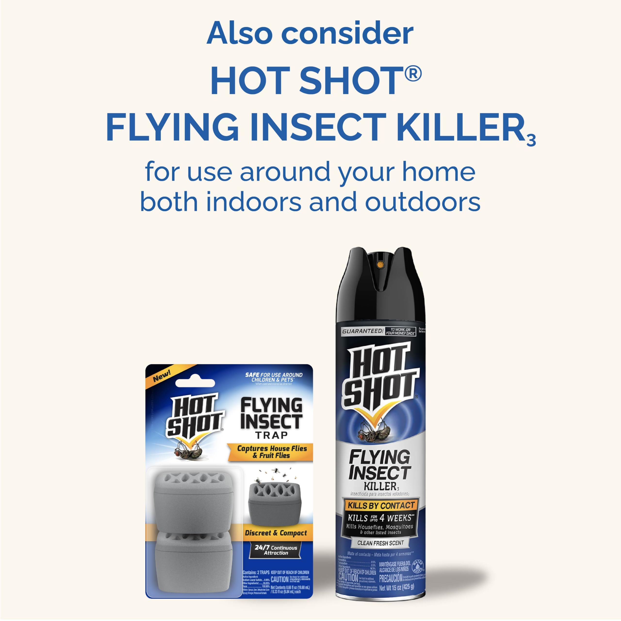 Hot Shot Flying Insect Traps - 6 Pack -12 Hot Shot Flying Insect Traps - 6 Pack -12