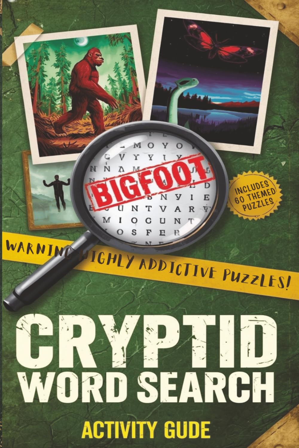 Cryptid Word Search: The Cryptid Hunter’s Case Files: Hunt for Sasquatch, Nessie, and Alien Anomalies Across 60 Classified Puzzles