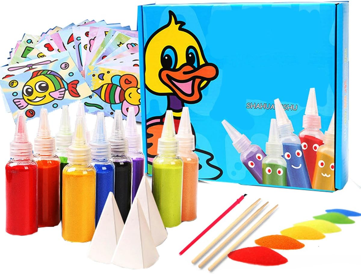 Amazon.co.jp PRALB Sand Art kit,12 Colours Coloured Sand Art Kit Art