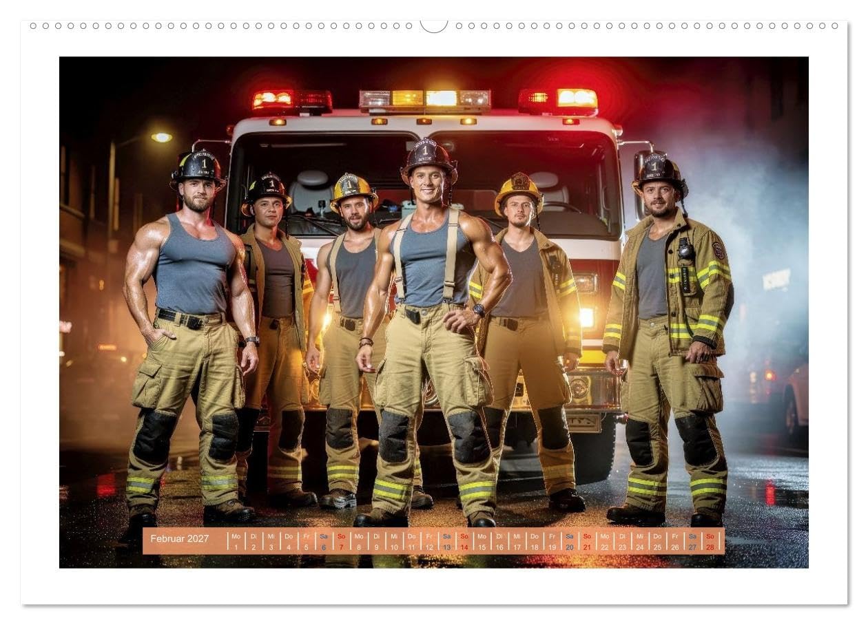 Sexy Feuerwehrfrauen und Männer (hochwertiger Premium Wandkalender 2027 DIN A2 quer), Kunstdruck in Hochglanz: Feuerwehrfrauen und Männer wirken oft ... ausstrahlen. (CALVENDO Erotik)